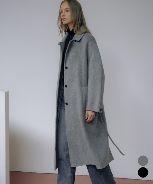 WOOL100 cocoon sleeve handmade coat [TIWT01CT07]_2color