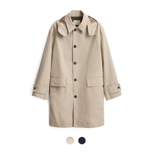 Bonded Cotton Hooded Car Coat - 2 Color