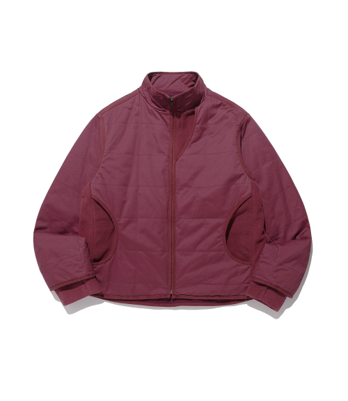 COTTON WASHED QUILTING JACKET_BURGUNDY(NG2FWUB900A)
