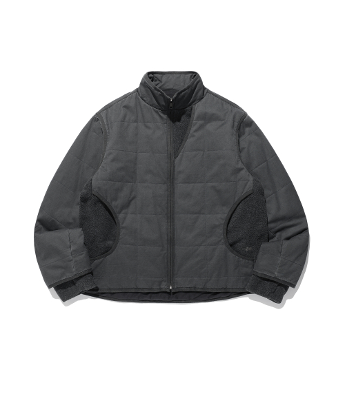 COTTON WASHED QUILTING JACKET_CHARCOAL(NG2FWUB900A)