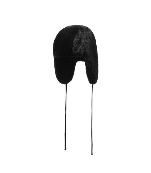 FUR EARCAP BEANIE_BLACK(NG2FFUAB25A)