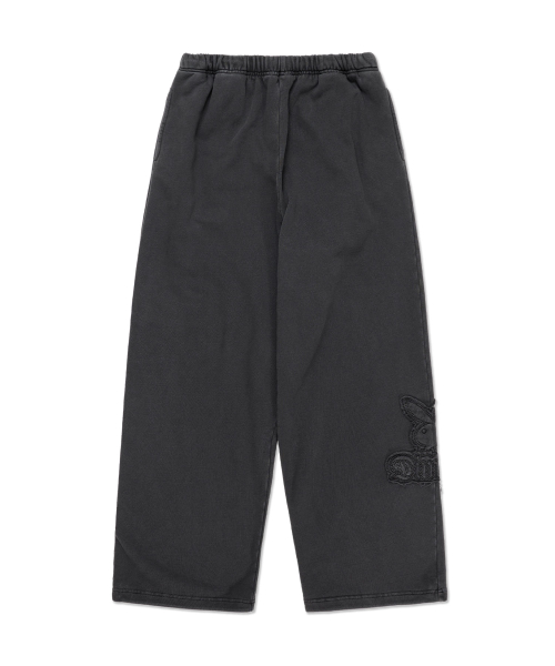 [PLAYBOY x DIMITO] BUNNY SWEATPANTS WASHED BLACK