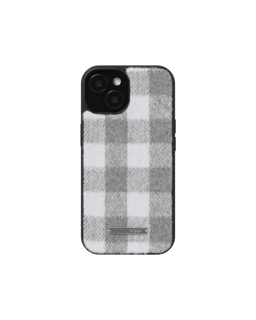 Cozy check iphone case GREY