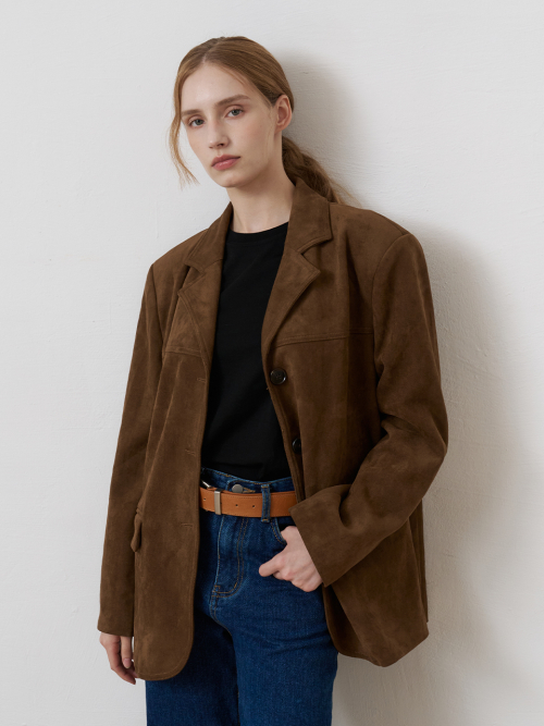 Винтажная замшевая куртка Brown