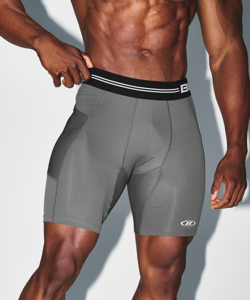 BRN OUTBAND SHORT LEGGINGS [CHARCOAL]
