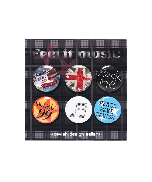FEEL IT MUSIC PIN BUTTON SET(CV2FFUAB64A)