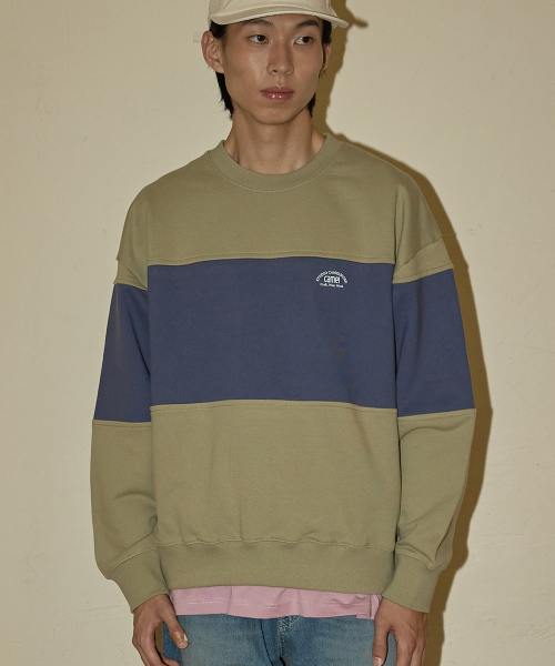 Свитшот NO.123 с круглым вырезом (Khaki)