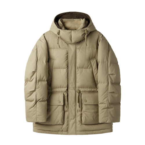 BRITISH CAMPER HEAVY DOWN JUMPER - D/BEIGE (P254MDW455)