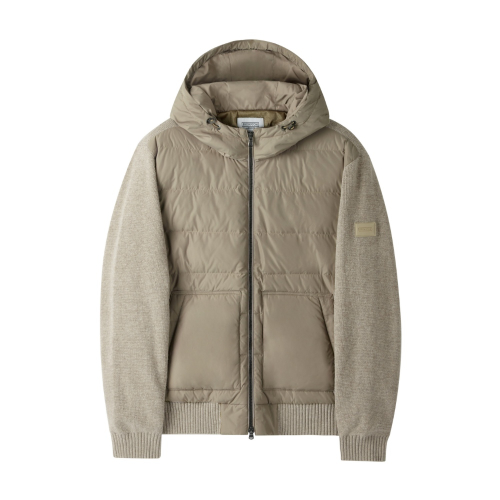 HYBRID HOODED DOWN - BEIGE (P254MDW450)