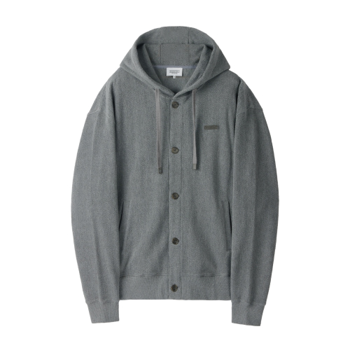 HERRINGBONE HOOD - M/GREY (P254UFT480)