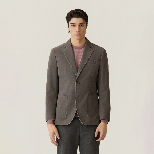 Куртка из катионного молескина Grey (AM0FOZC35334)