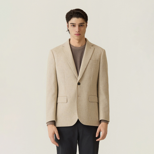 Классический жакет из шерсти Beige (AM0FOZC30153)