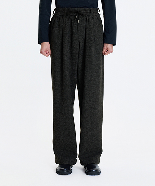 Брюки LLW23650 Charcoal широкие на завязках с защипами