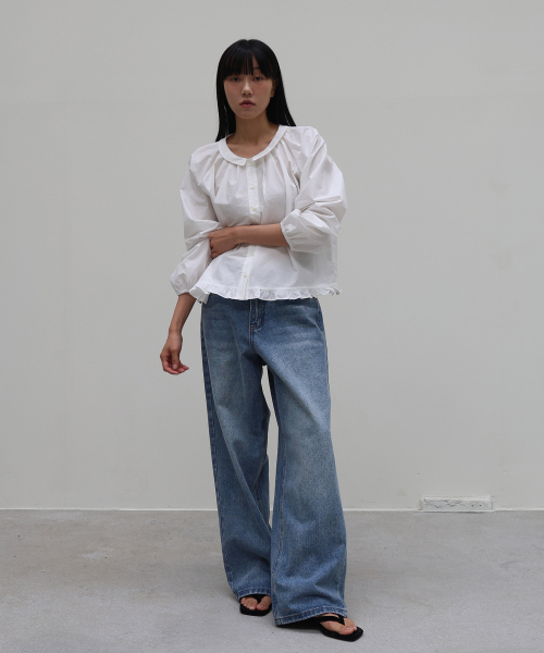 Широкие джинсы Week Medium Blue