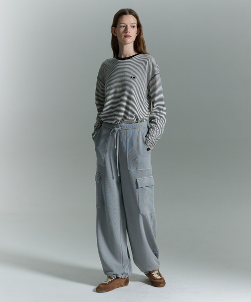 Пигментные Wash Карго спортивные штаны [LIGHT GREY]