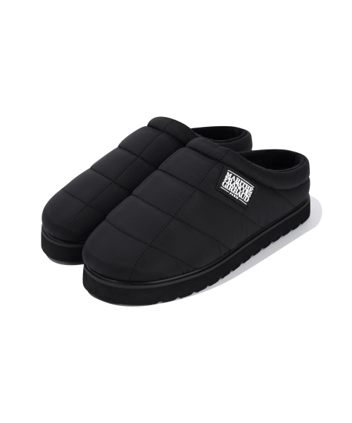 CLASSIC LOGO PADDED MULES black