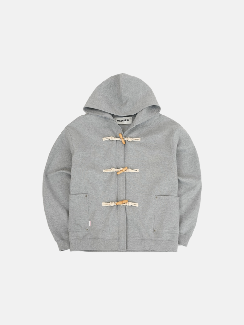 [UNISEX] BIG POCKET DUFFLE JACKET - GREY