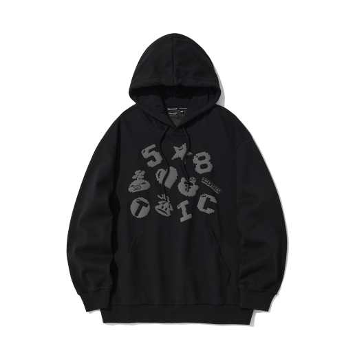 Худи с принтом Black ITZ3TH31ABK