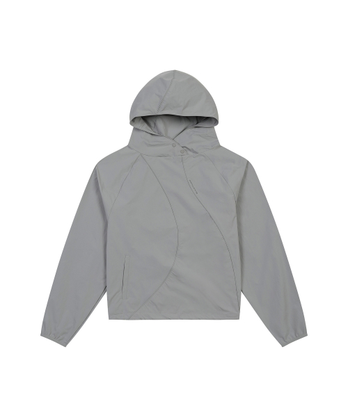 Анорак с изогнутым кантом (Grey)