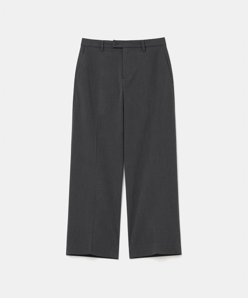 basic slacks wide fit charcoal