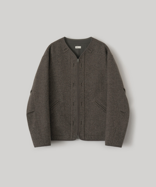 Modern Liner Wool Jacket (Shetland - herringbone)