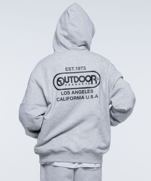 MULTI LOGO ZIP - UP HOODIE (MELANGE)
