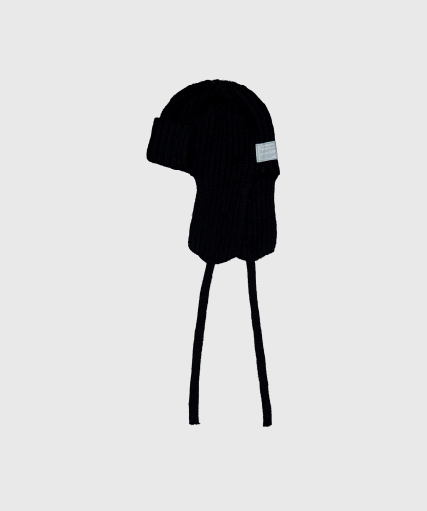 ANGORA TROOPER HAT - 앙고라 트루퍼 햇 [ NIGHT BLACK ]