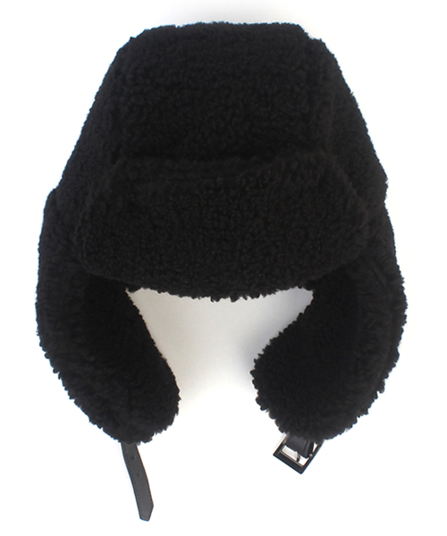 유니버셜 케미스트리 Fleece Black Aviator Hat 항공모자