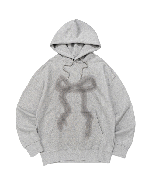 BIG RIBBON HOODIE (MELANGE)