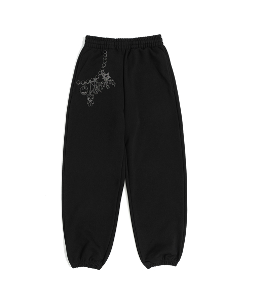 KITSCHKITSCH KEYRING JOGGER PANTS (BLACK)