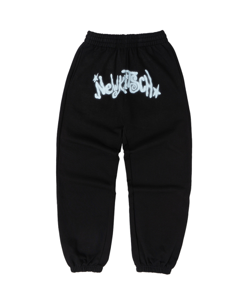 NEWKITSCH STAR LOGO JOGGER PANTS (BLACK)