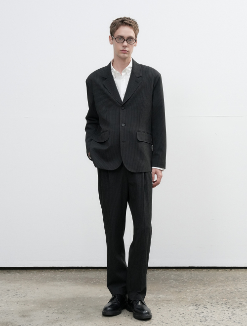 MAN [CHARCOAL STRIPE] - SBE3M55008SET