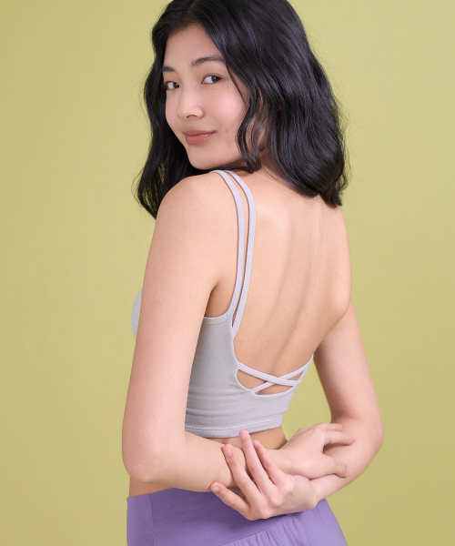 Glow Bra Top (Light Gray)