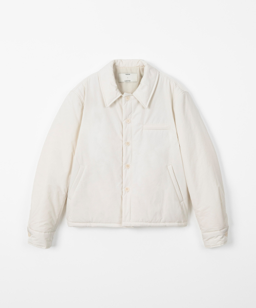 Padded shirt jacket - IVORY