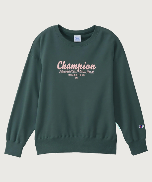 여성 ROCHESTER 루즈핏 크루넥 스웨트셔츠 Deep Green