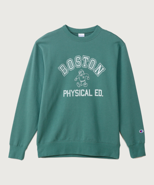 BOSTON 레귤러핏 크루넥 스웨트셔츠 Dark Green