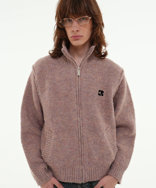 CENTAUR CALMING KNIT ZIP - UP_PINK