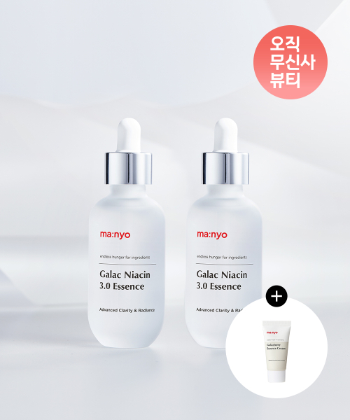 [재생크림 15ml 증정] 갈락 나이아신 3.0 흔적 미백 에센스 60ml x2개