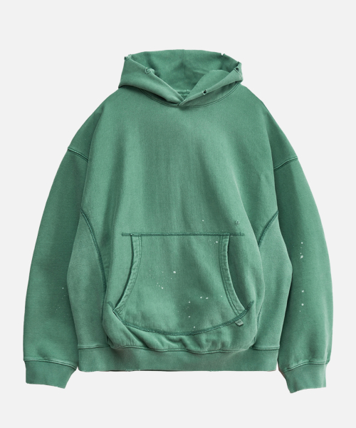 Simple Garment Dye Hoodie_Green