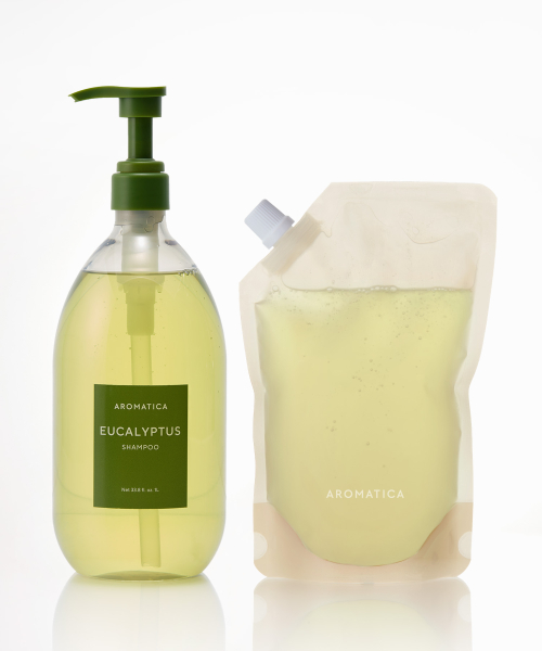 아로마티카 [SET/대용량/탈모샴푸] 유칼립투스 샴푸 본품&리필 세트 (1L+500ML)