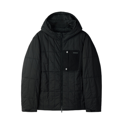 SQUARE-QUILTED PADDED JUMPER - BLACK (P254UPD130)