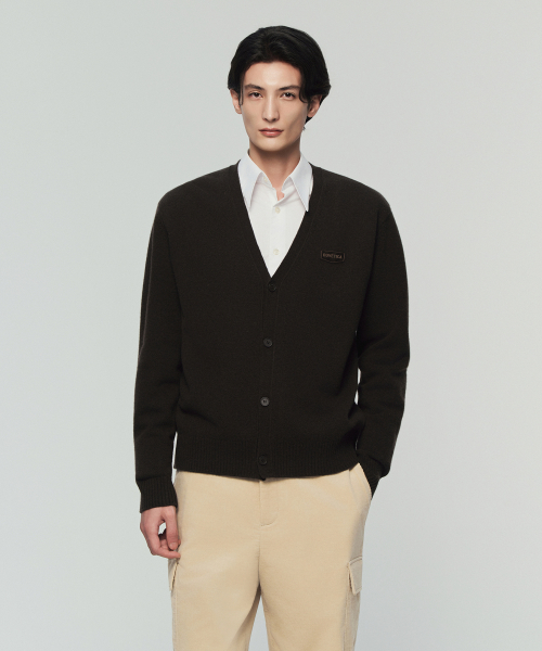 듀베티카() 아일라노 가디건(다크 브라운)(남성 니트가디건) 상품 이미지