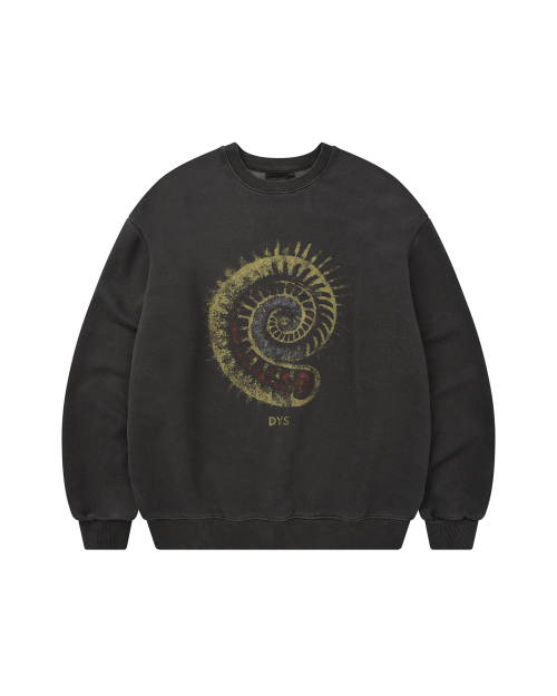 AMMONITE PIGMENT SWEATSHIRT (CHARCOAL)