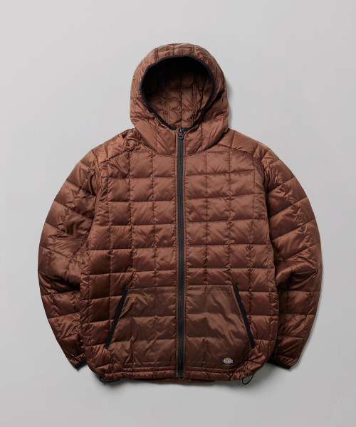 Легкий пуховик с капюшоном Brown