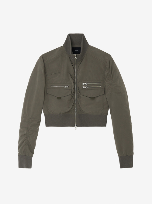 SHIRRING JACKET KHAKI