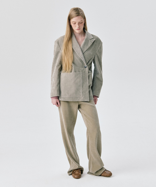 Куртка Back Brushed 2-way Jacket_Grey
