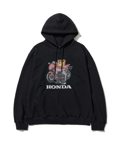 Racing Bear Hoodie Black