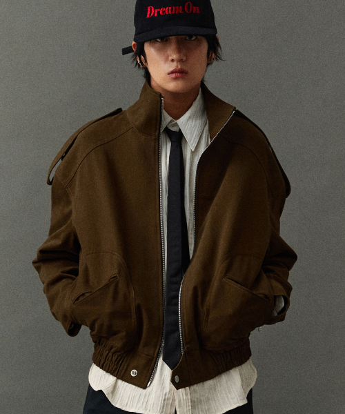 FULL ZIPPED BOMBER JACKET