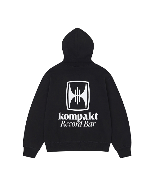 KRB большой логотип тяжелый худи 400GSM Black