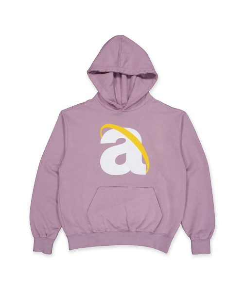 A.NET логотип тяжелый худи Light Purple